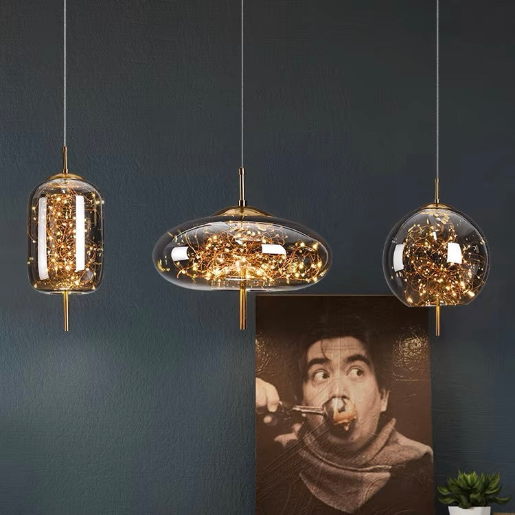 Pendant Light | Transparent Cylinder Fixture