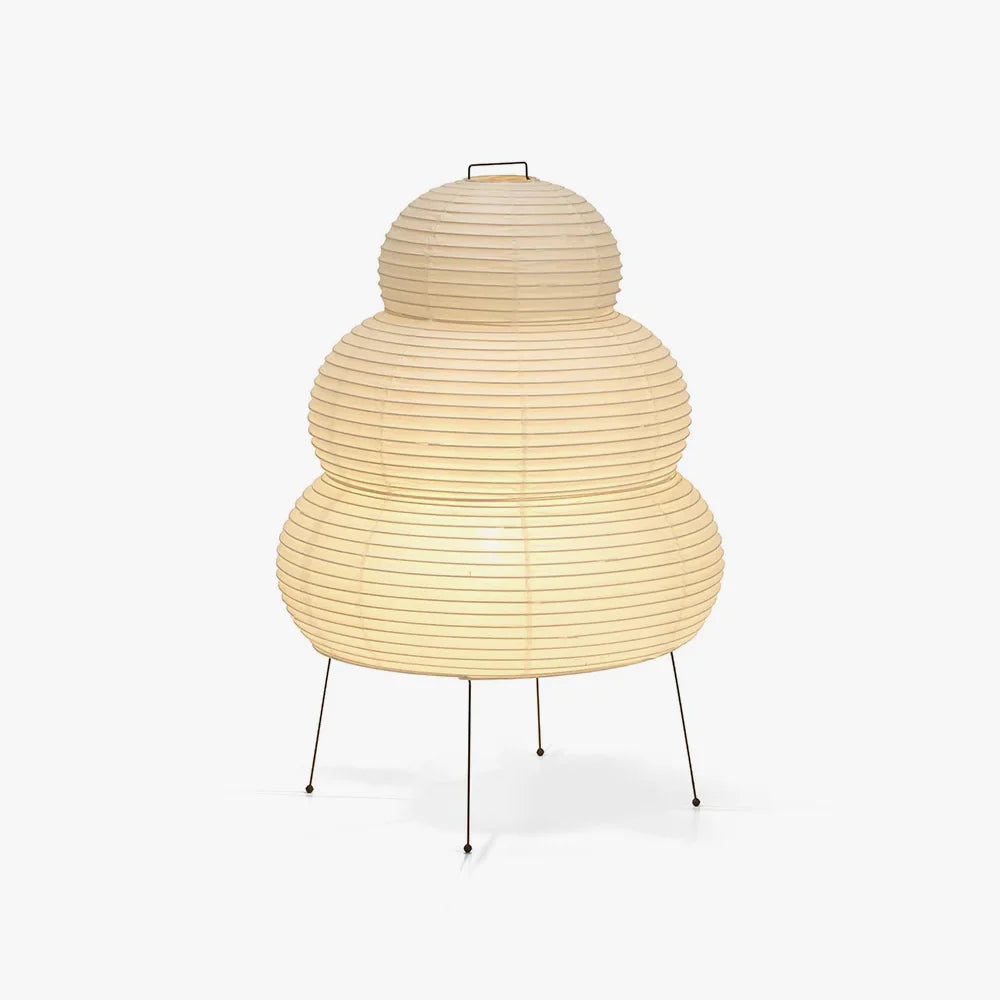 Table Lamp | Paper Shade Sculptural Table Light