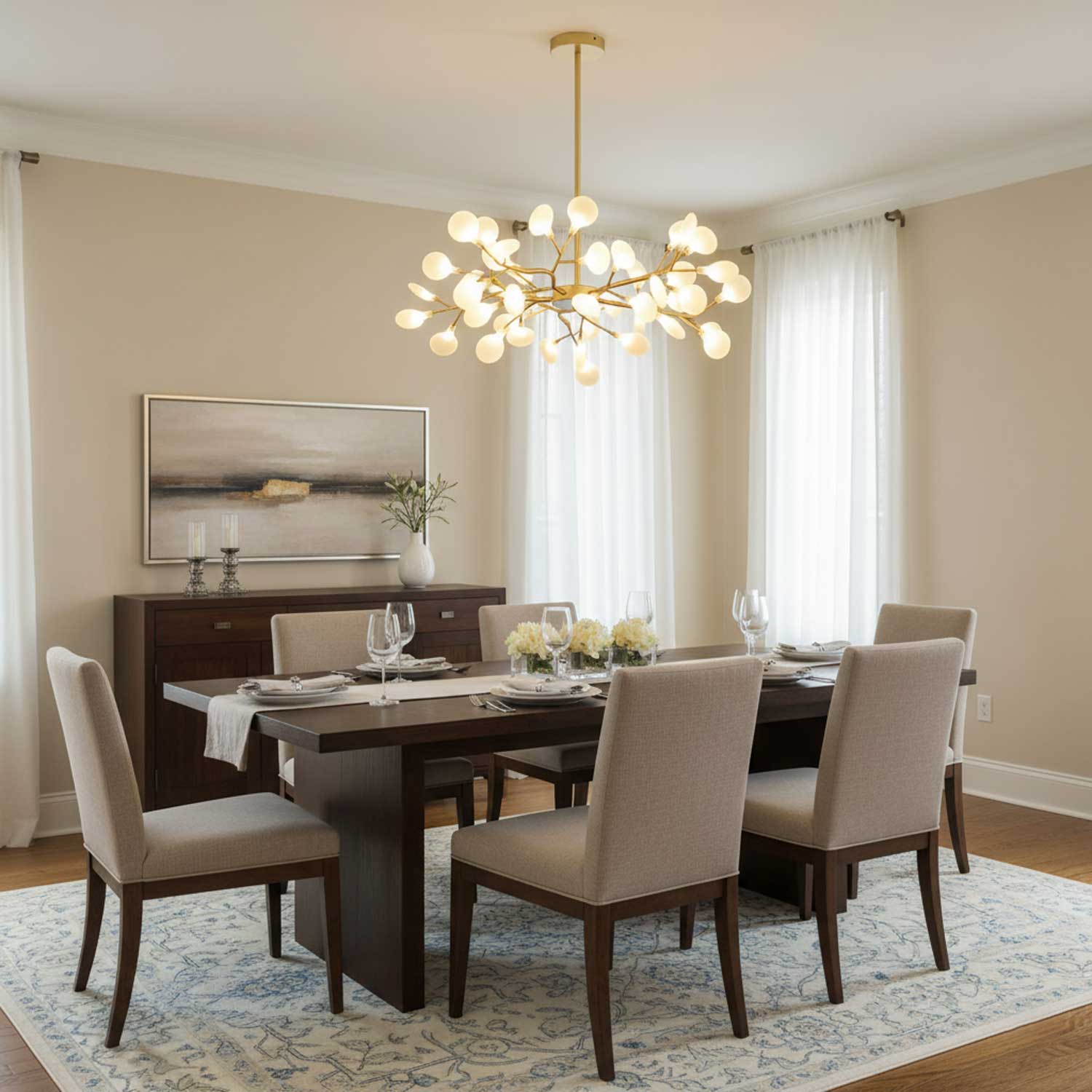 Chandelier Light | Ceiling Lamp with Firefly-Inspired Satellite Design