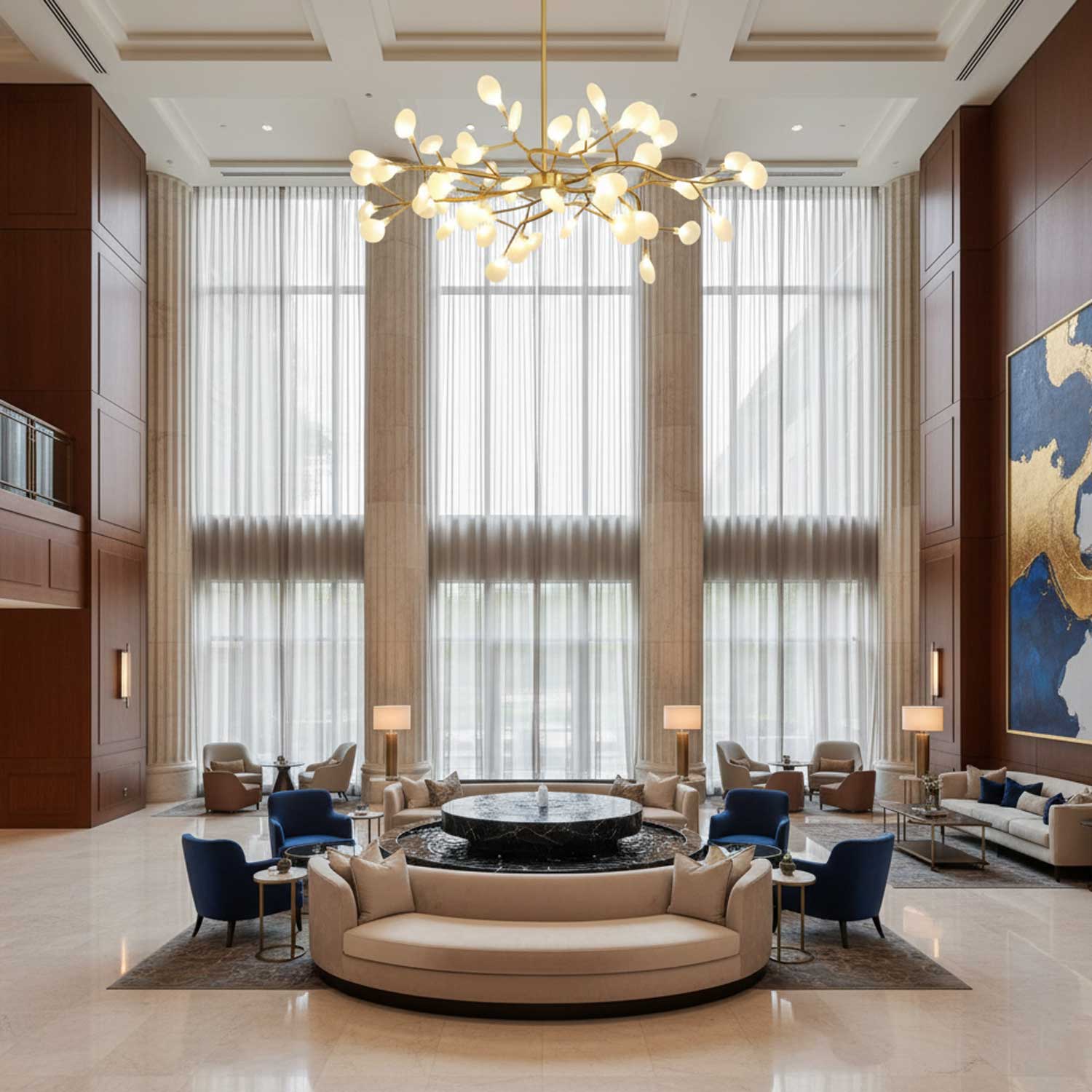 Chandelier Light | Ceiling Lamp with Firefly-Inspired Satellite Design