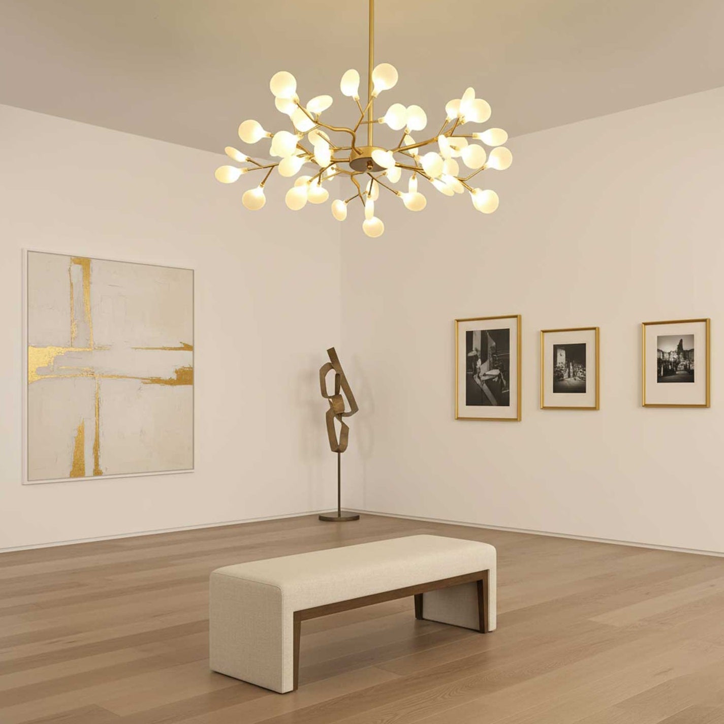 Chandelier Light | Ceiling Lamp with Firefly-Inspired Satellite Design