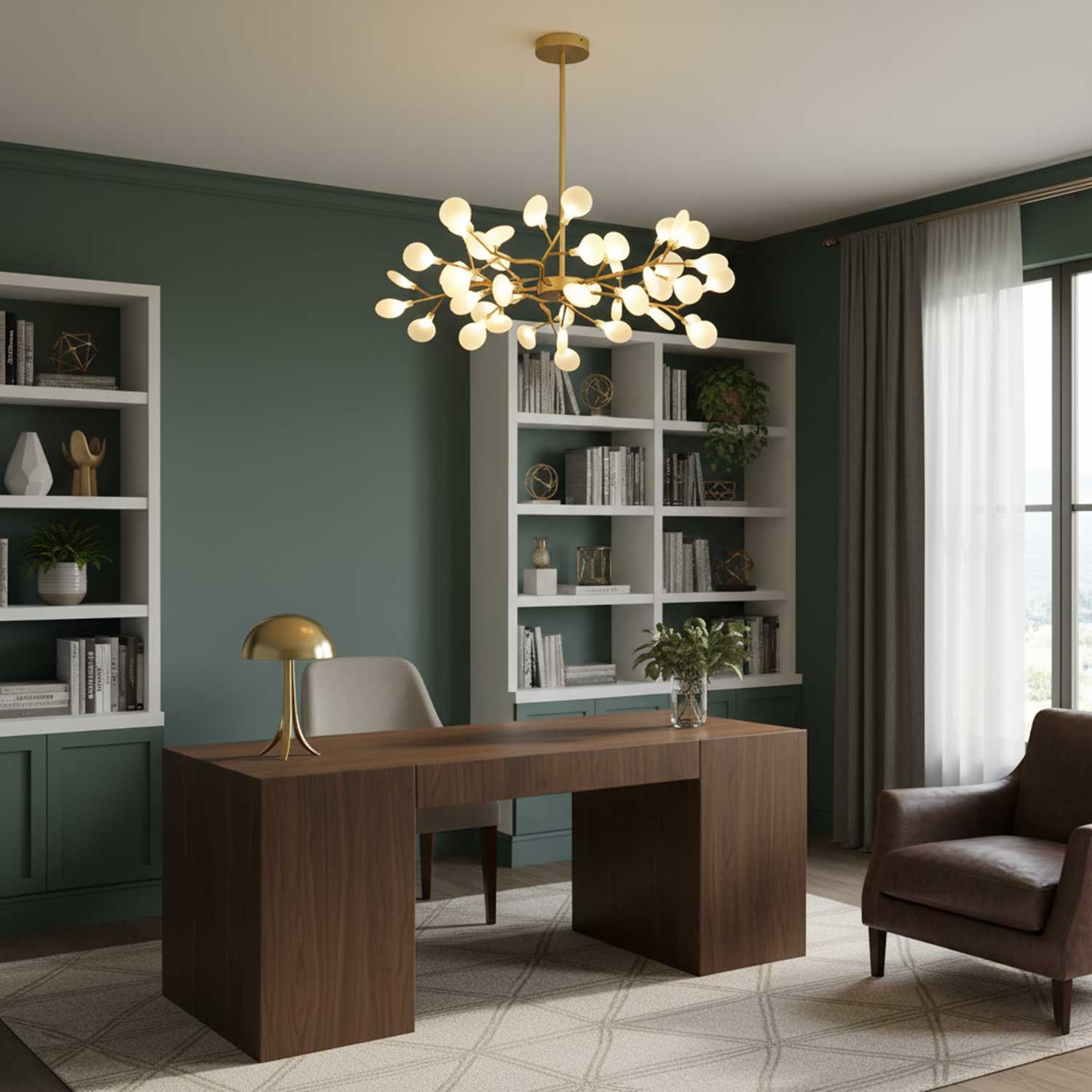 Chandelier Light | Ceiling Lamp with Firefly-Inspired Satellite Design