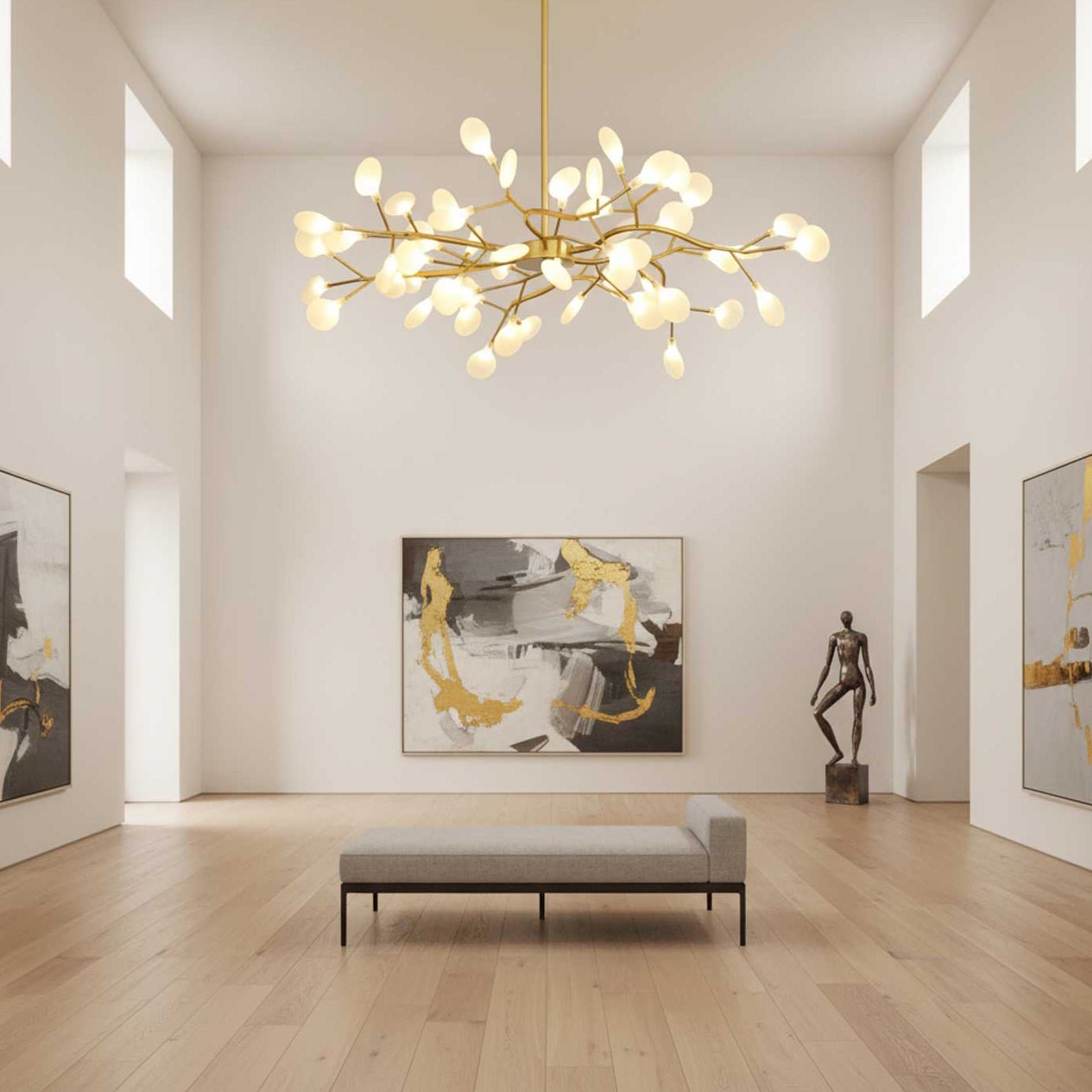 Chandelier Light | Ceiling Lamp with Firefly-Inspired Satellite Design