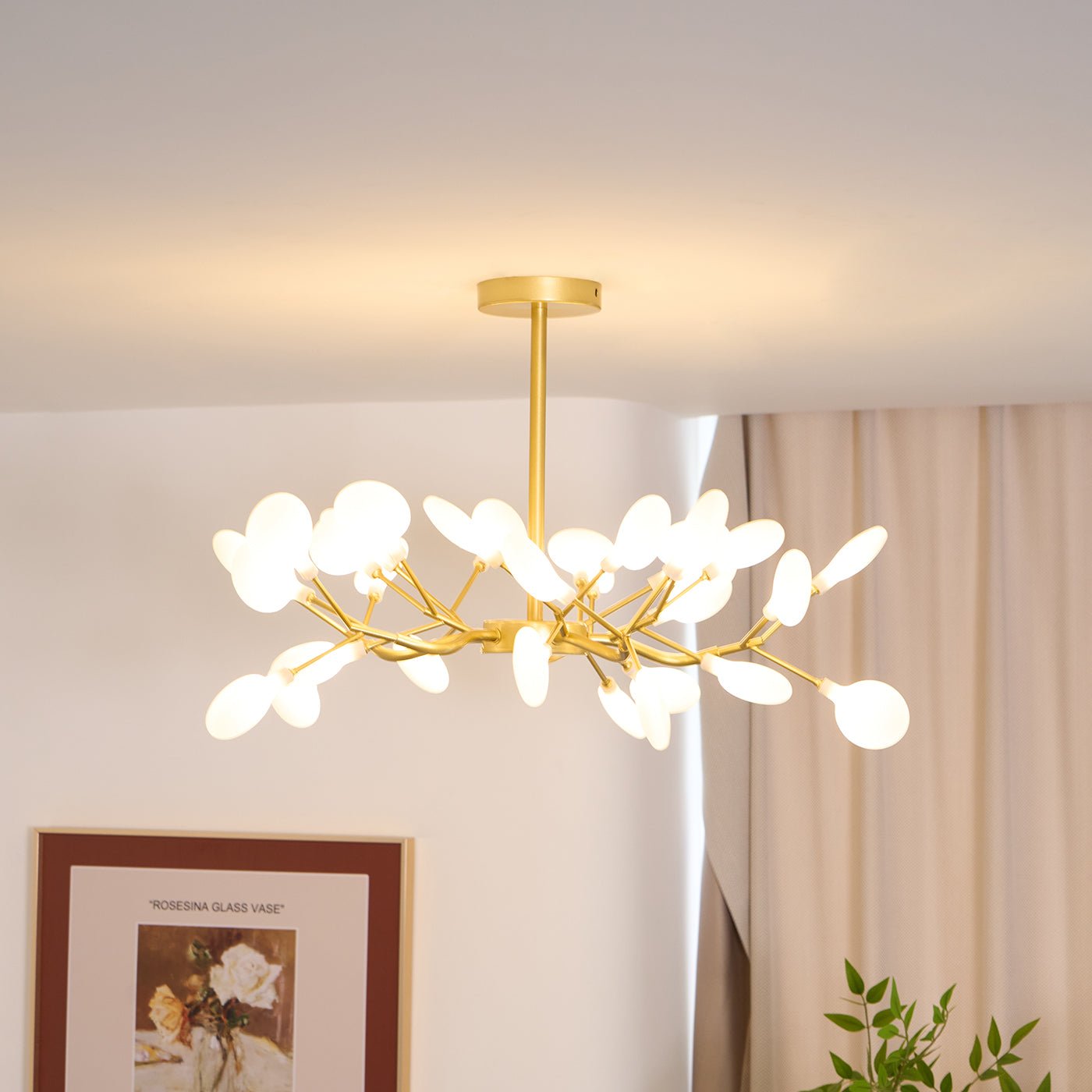 Chandelier Light Fixture | Ceiling Lamp with 30 to 63 Heads