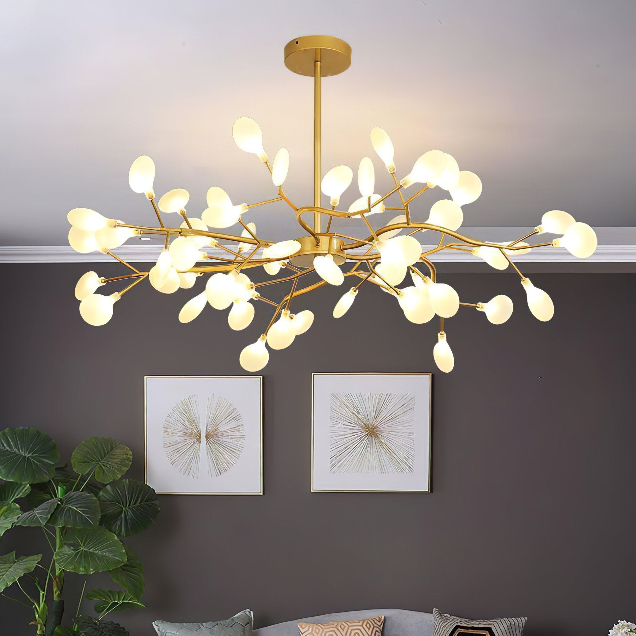 Chandelier Light Fixture | Ceiling Lamp with 30 to 63 Heads