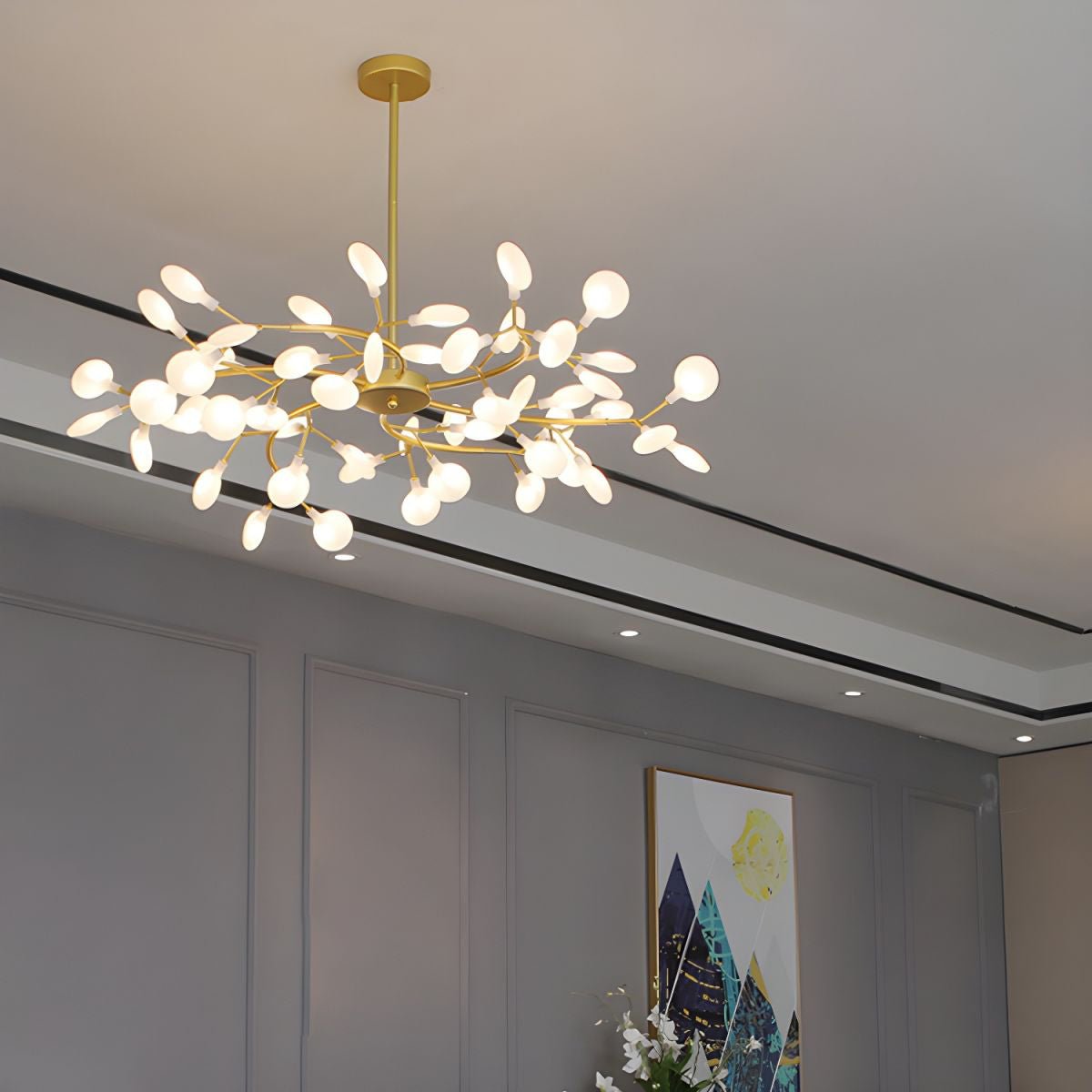 Chandelier Light | Ceiling Lamp with Firefly-Inspired Satellite Design