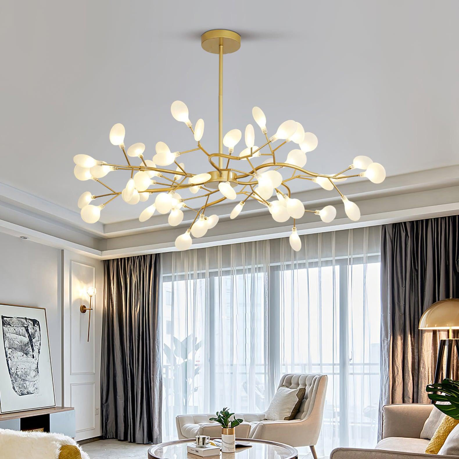 Chandelier Light Fixture | Ceiling Lamp with 30 to 63 Heads