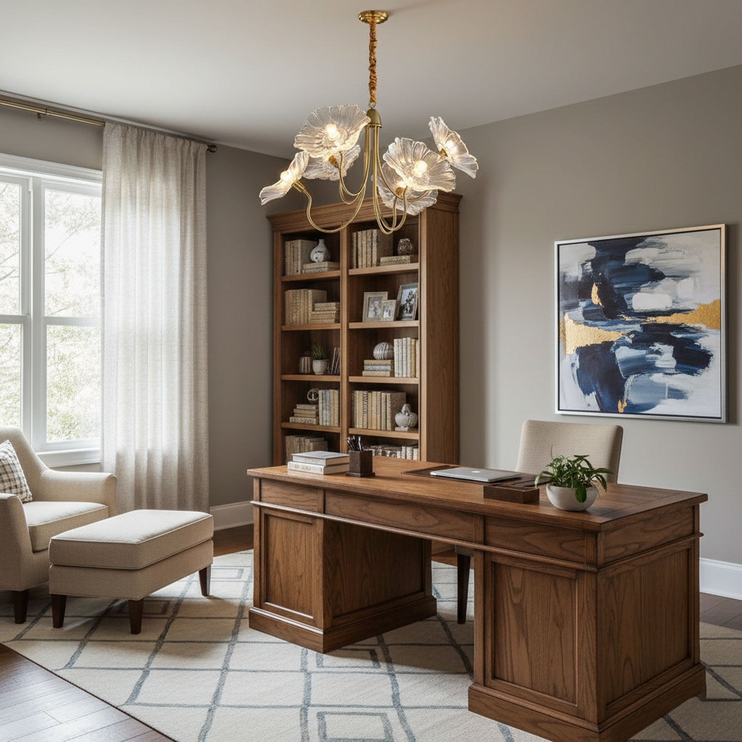 Chandelier Light | Ceiling Lamp with Lutos Flower Design