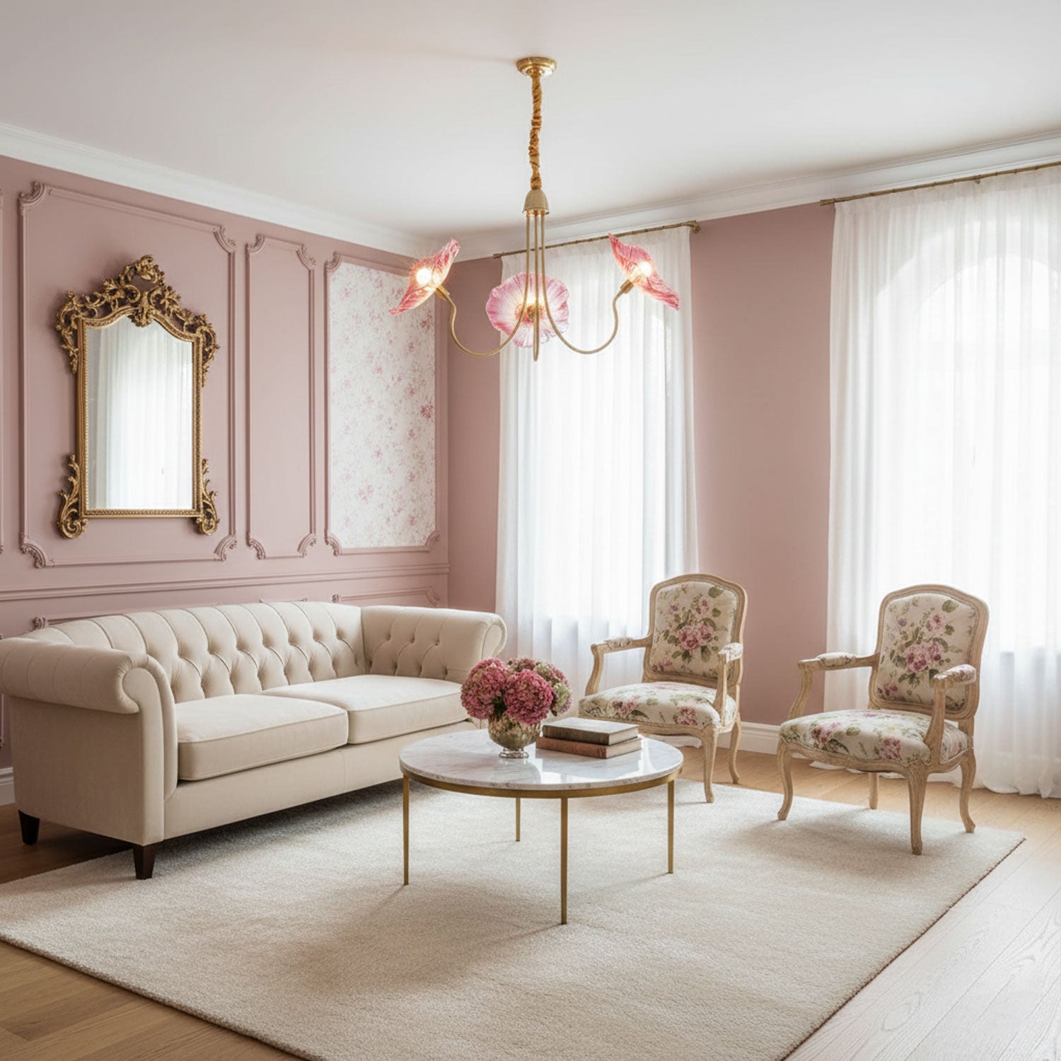 Chandelier Light | Ceiling Lamp with Lutos Flower Design