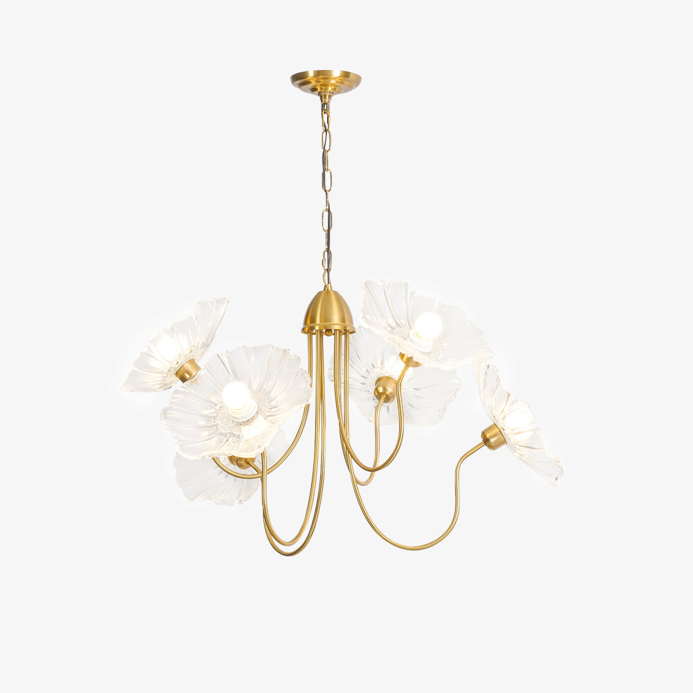 Chandelier Light Fixture | Ceiling Lamp with 3 or 6 Heads