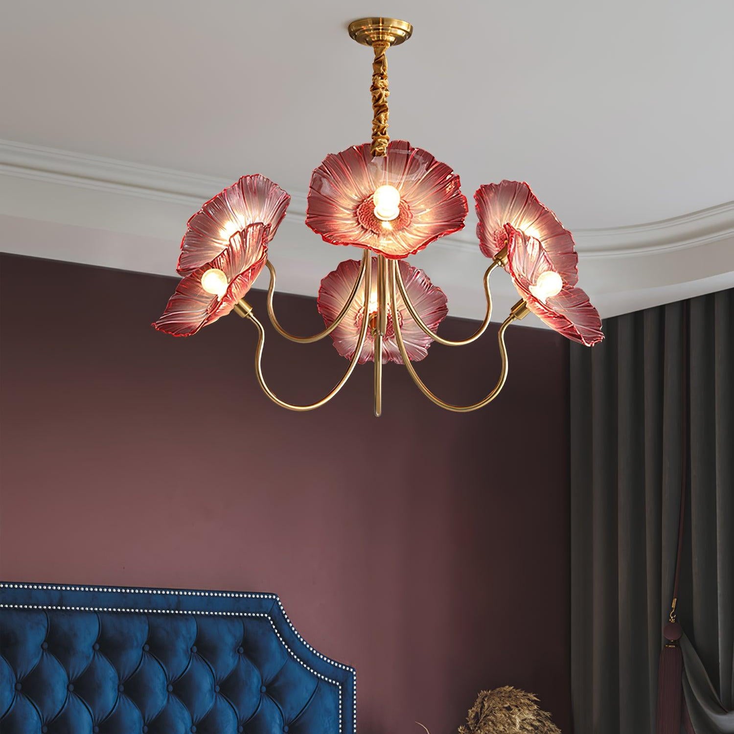 Chandelier Light | Ceiling Lamp with Lutos Flower Design