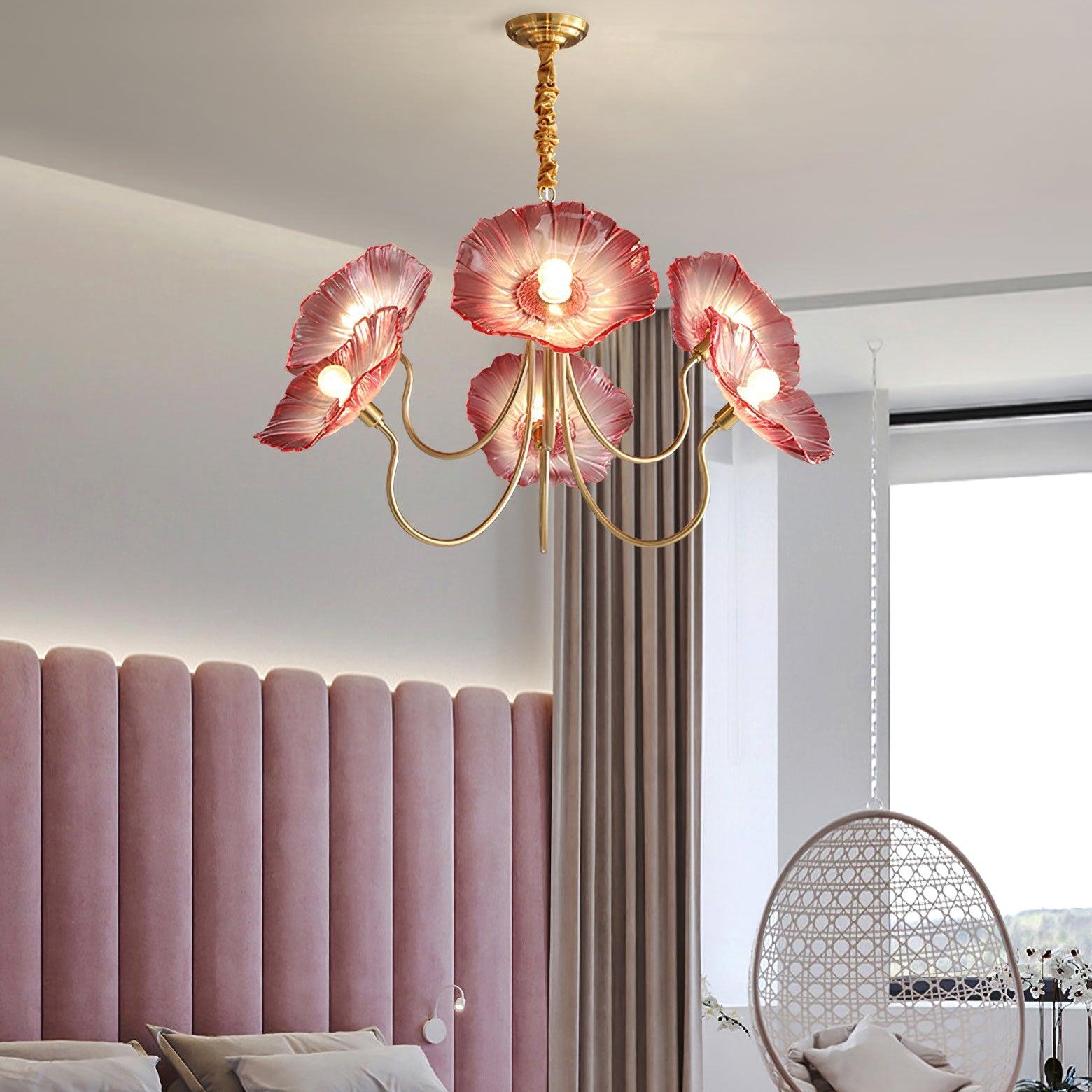 Chandelier Light | Ceiling Lamp with Lutos Flower Design