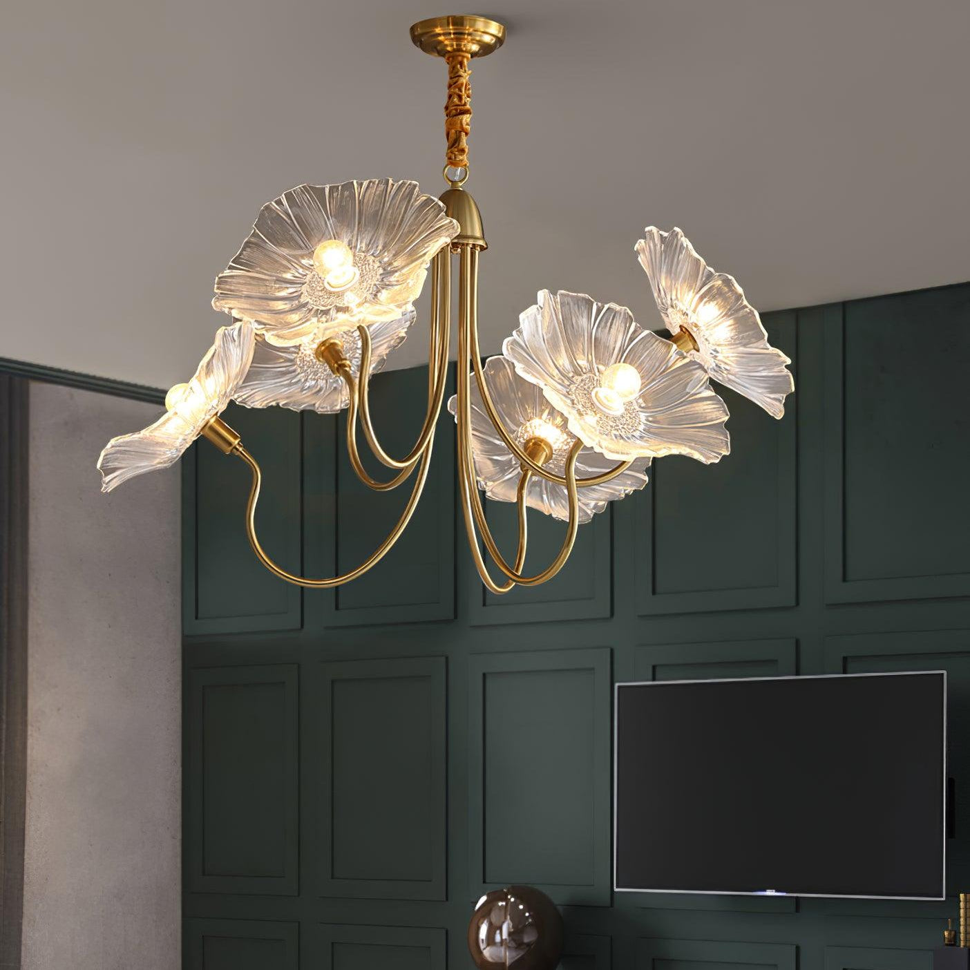 Chandelier Light | Ceiling Lamp with Lutos Flower Design