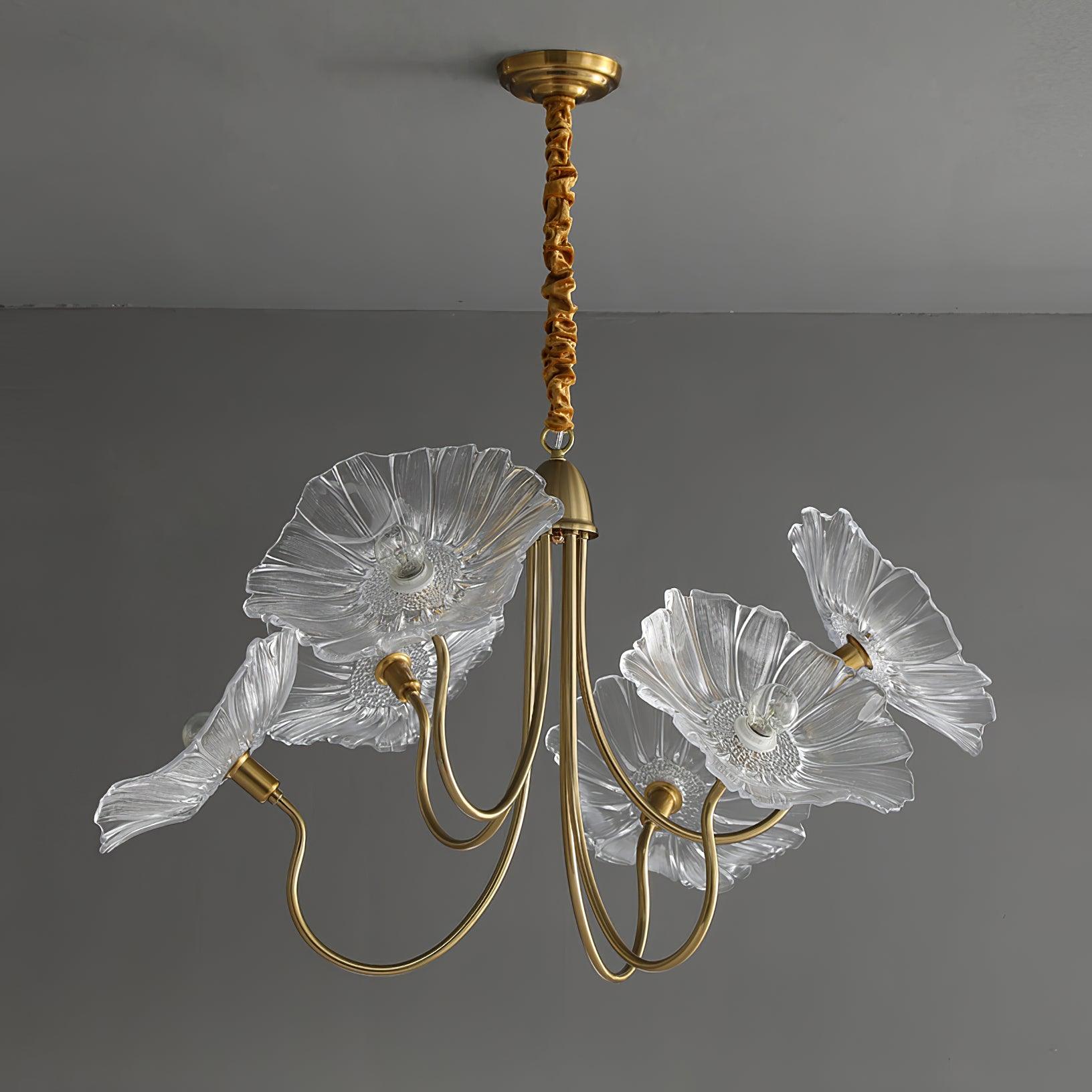 Chandelier Light Fixture | Ceiling Lamp with 3 or 6 Heads