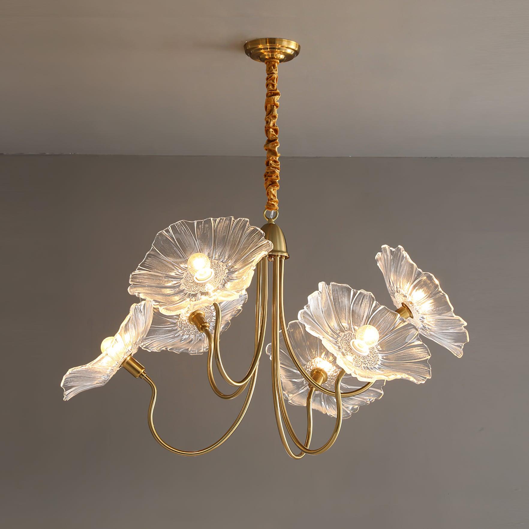 Chandelier Light Fixture | Ceiling Lamp with 3 or 6 Heads