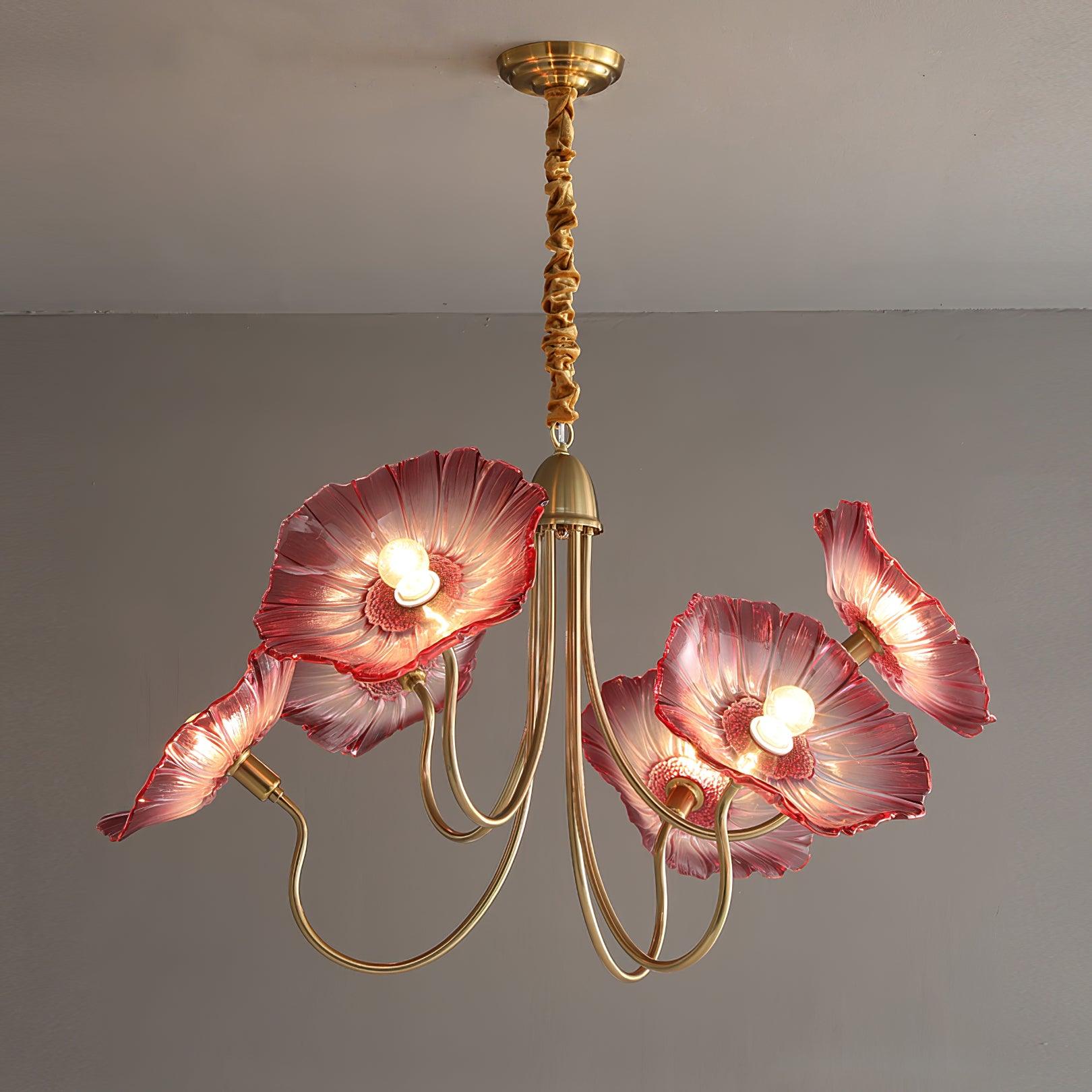 Chandelier Light | Ceiling Lamp with Lutos Flower Design