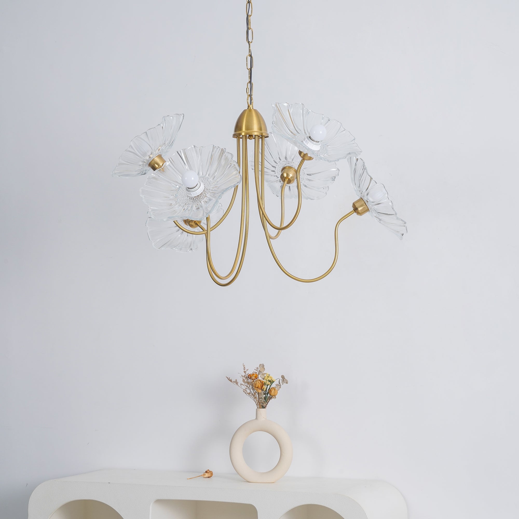 Chandelier Light Fixture | Ceiling Lamp with 3 or 6 Heads