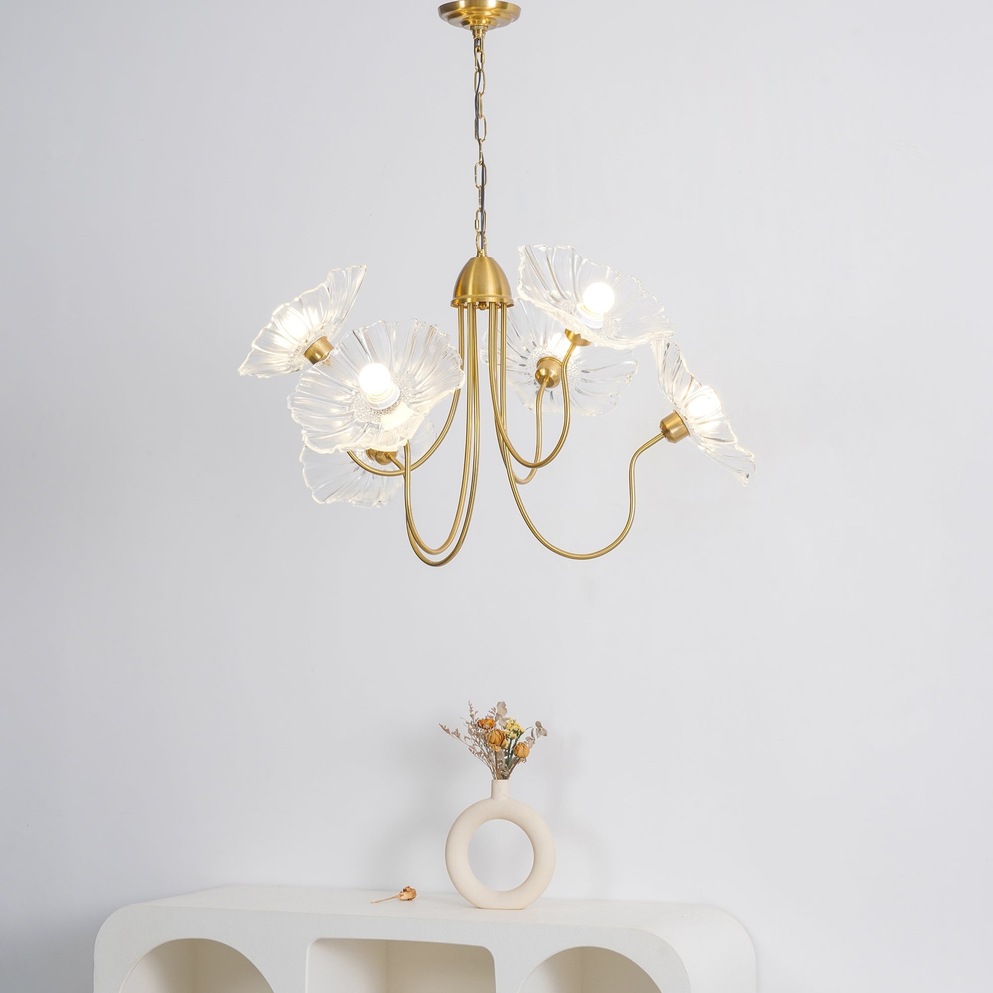 Chandelier Light | Ceiling Lamp with Lutos Flower Design