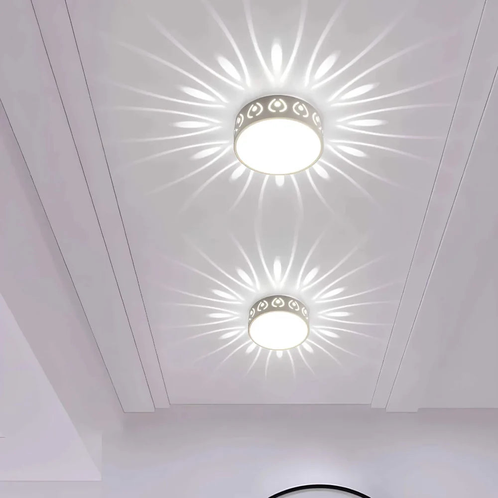 Hallway Modern Ceiling Lights | Sunburst Effect LED Light