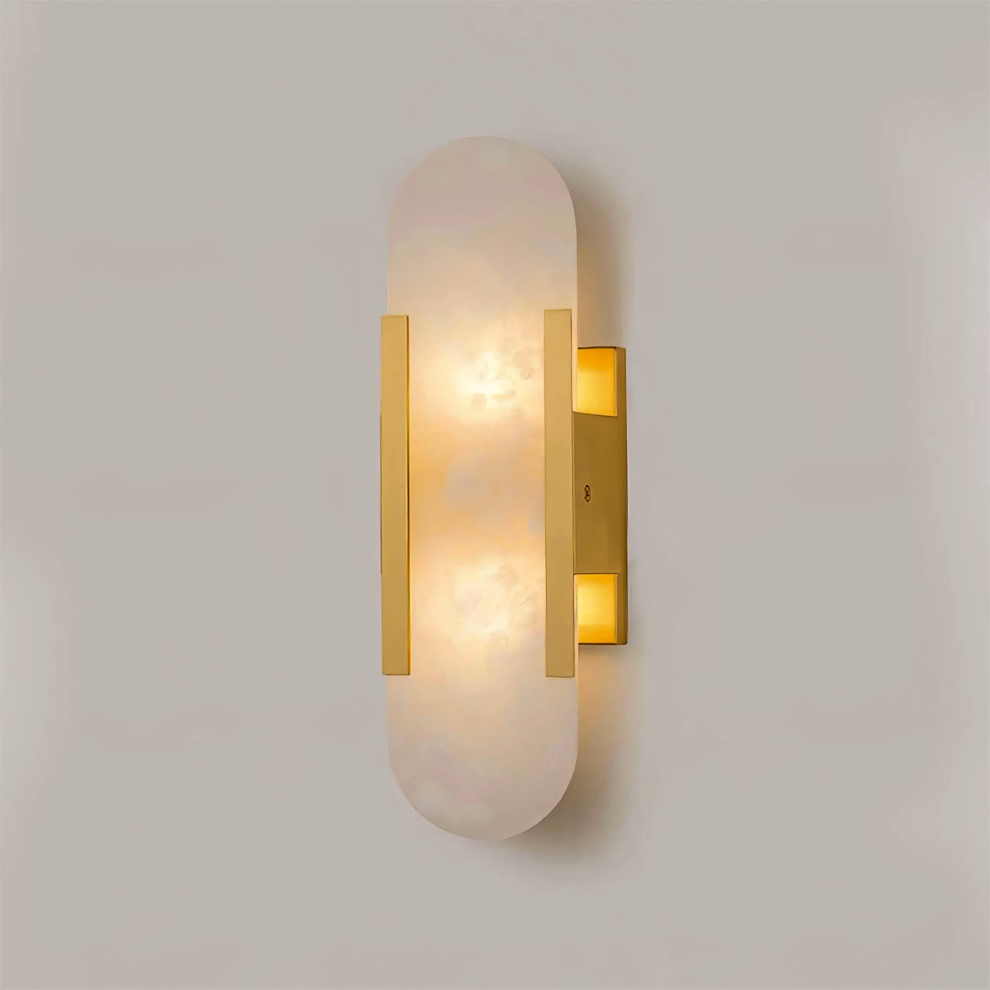 Living Room Wall Light | Elongated Alabaster Design