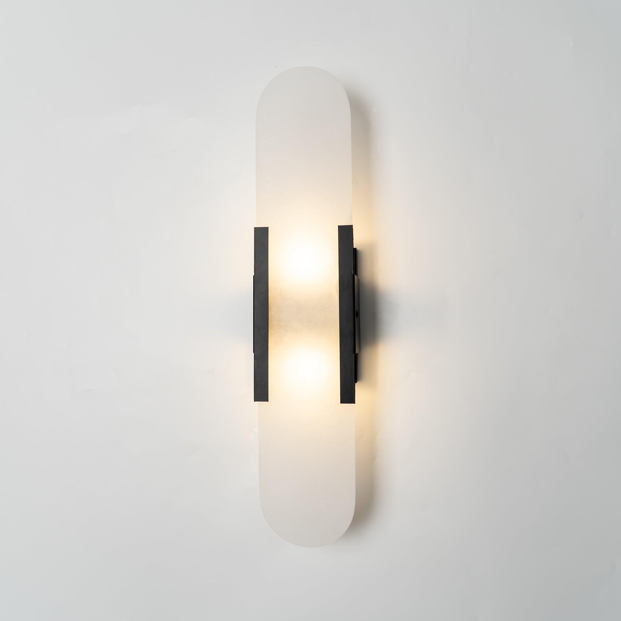 Living Room Wall Light | Elongated Alabaster Design