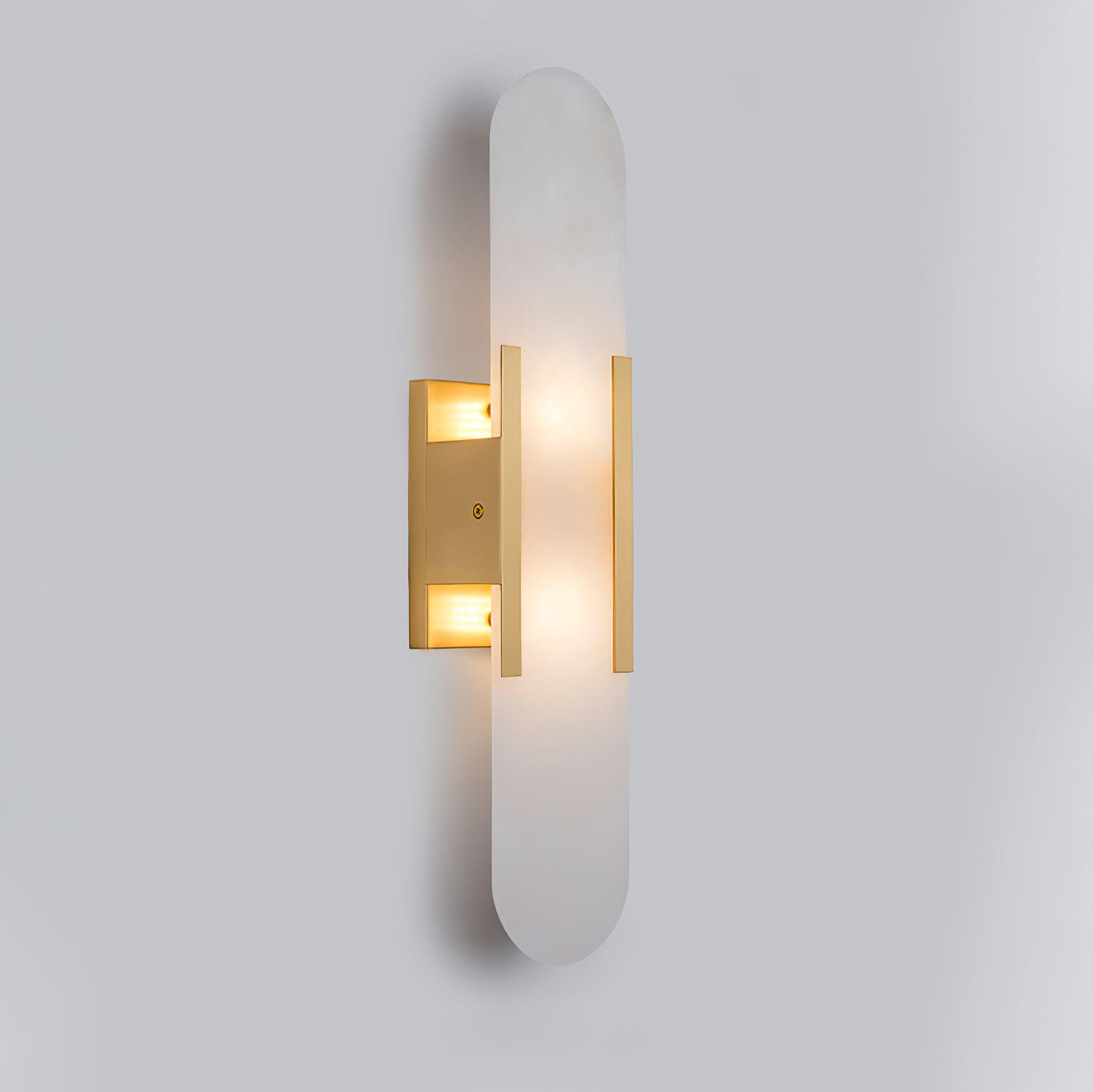 Living Room Wall Light | Elongated Alabaster Design