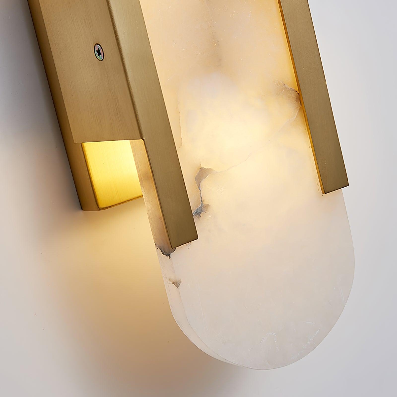 Living Room Wall Light | Elongated Alabaster Design