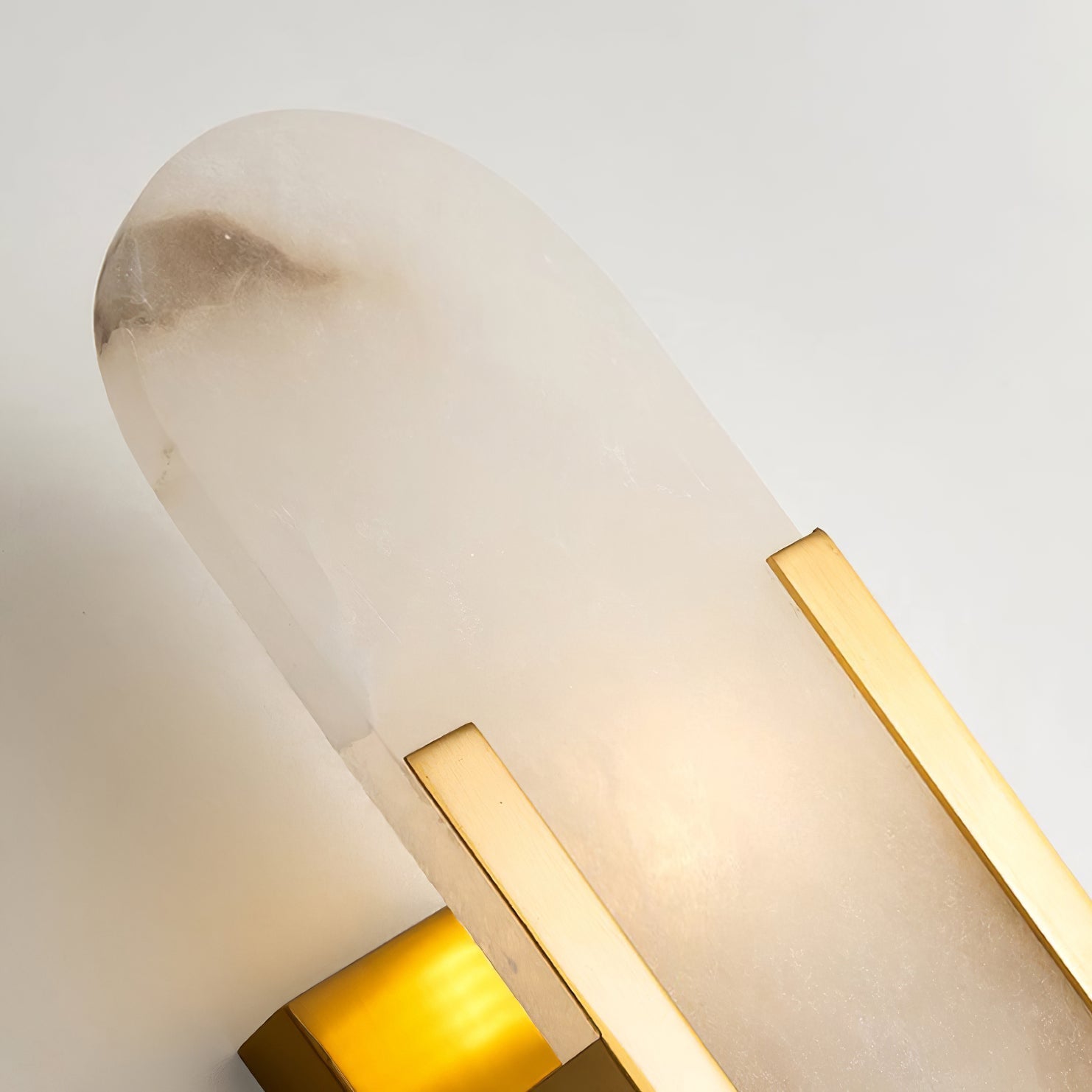 Living Room Wall Light | Elongated Alabaster Design