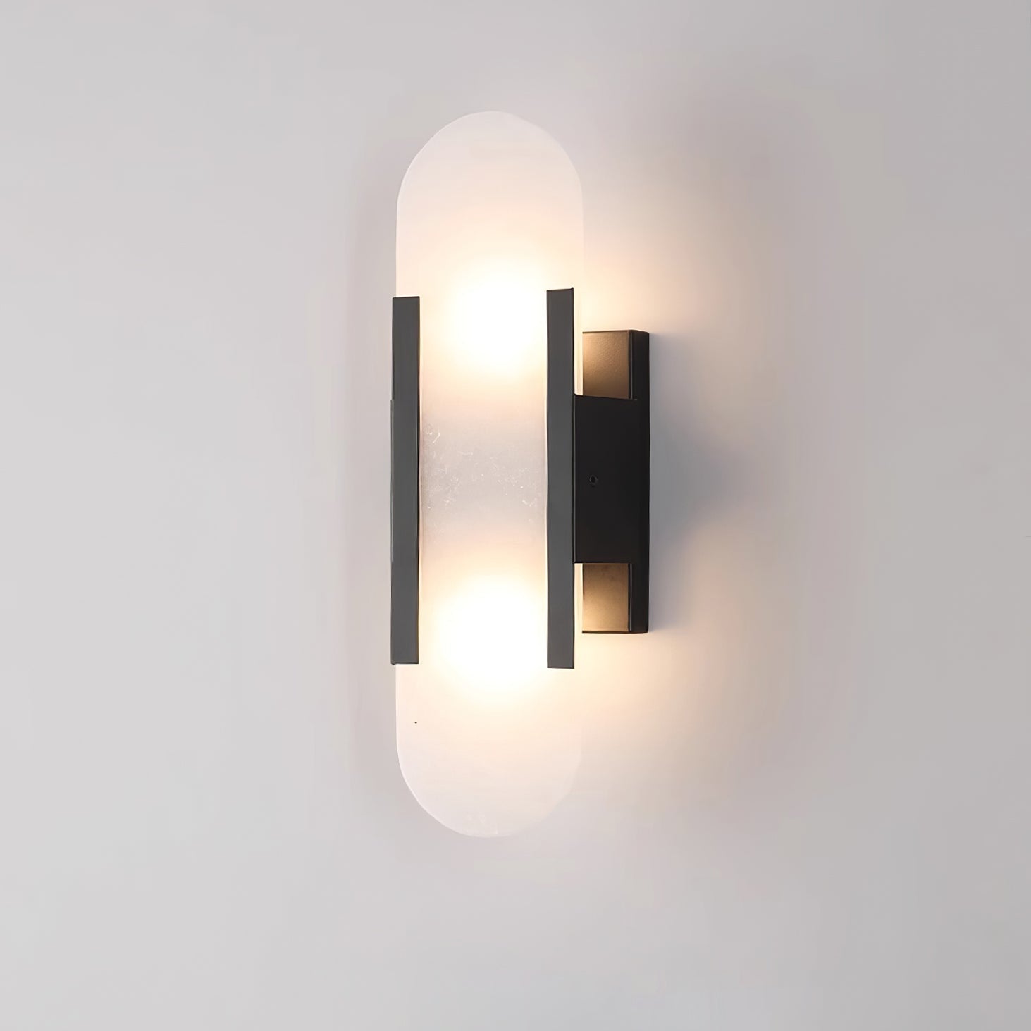 Living Room Wall Light | Elongated Alabaster Design