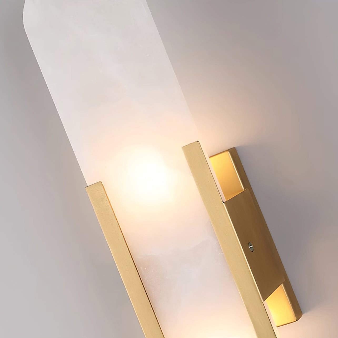 Living Room Wall Light | Elongated Alabaster Design