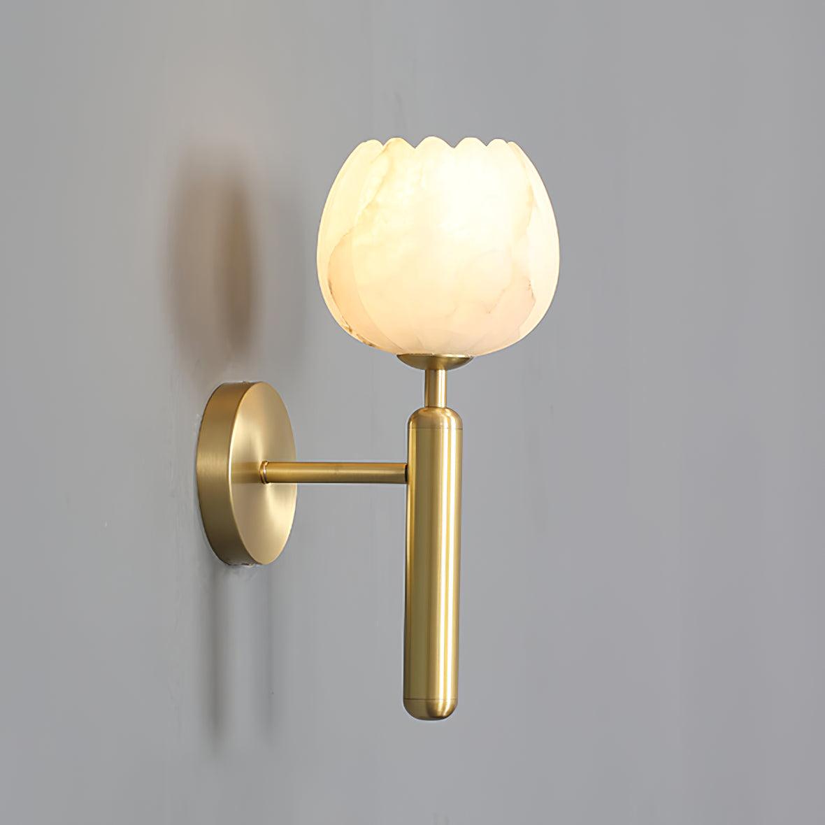 Wall Light Decorative | Brass and Alabaster Fixture