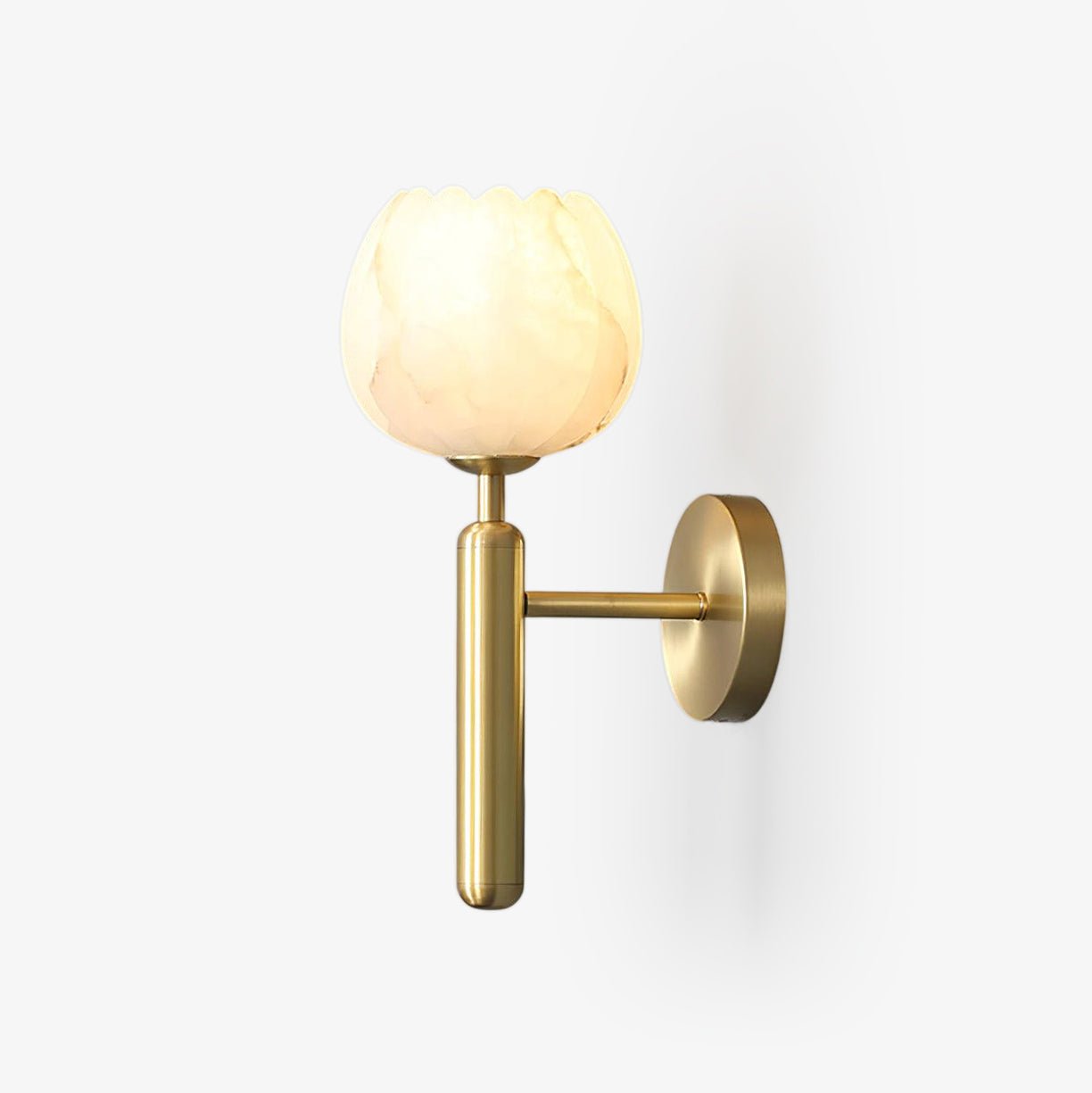 Wall Light Decorative | Brass and Alabaster Fixture