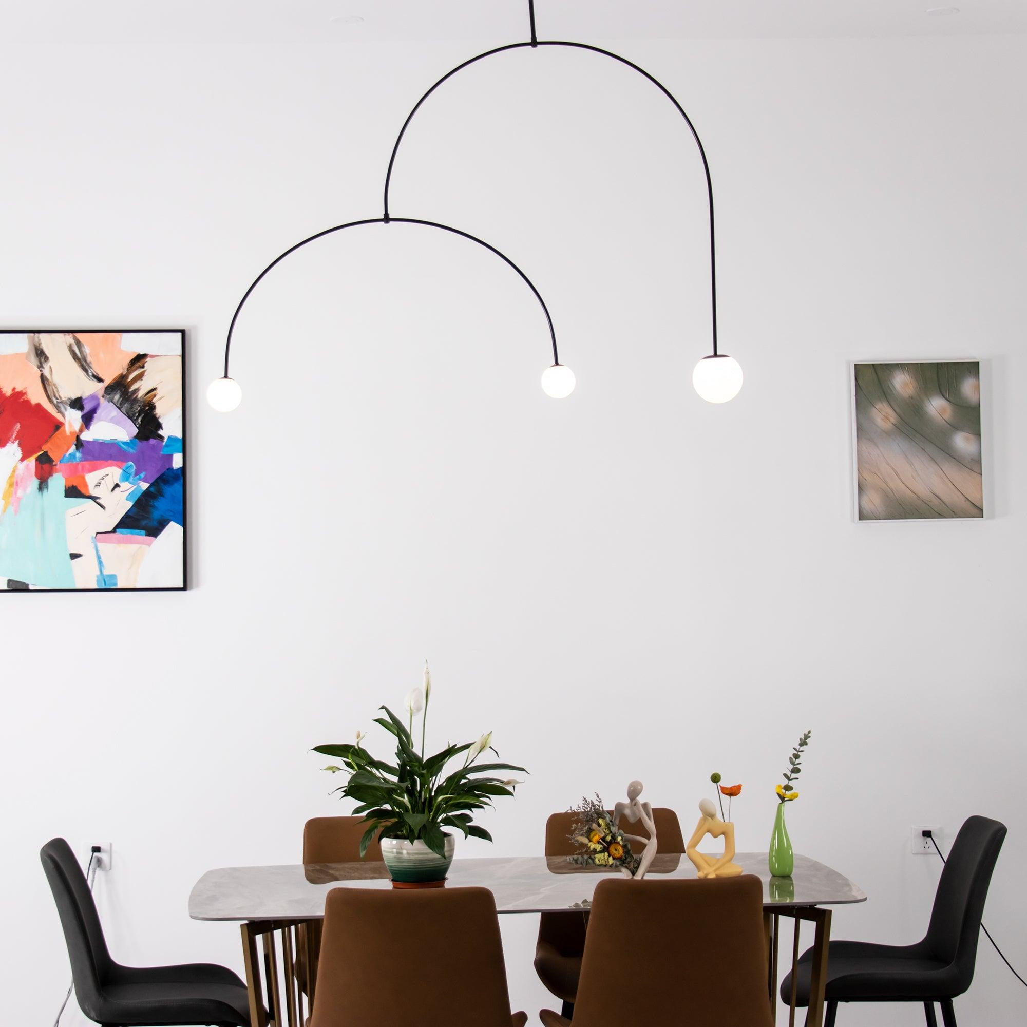 Chandelier Light | Ceiling Lamp with Mobile Arc Design