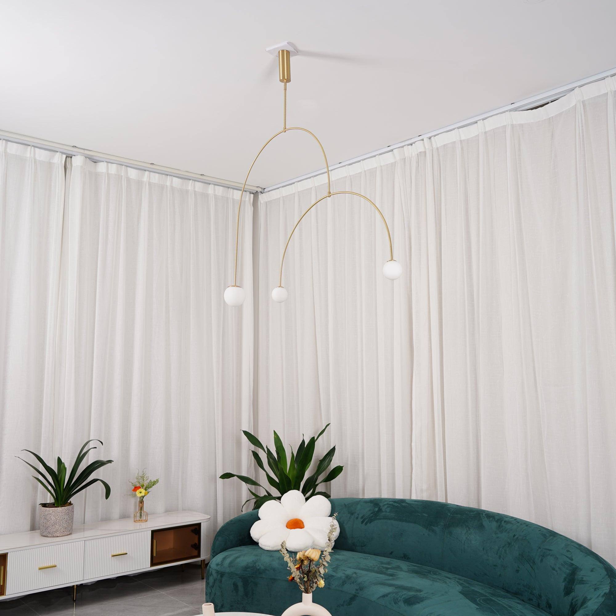 Chandelier Light | Ceiling Lamp with Mobile Arc Design