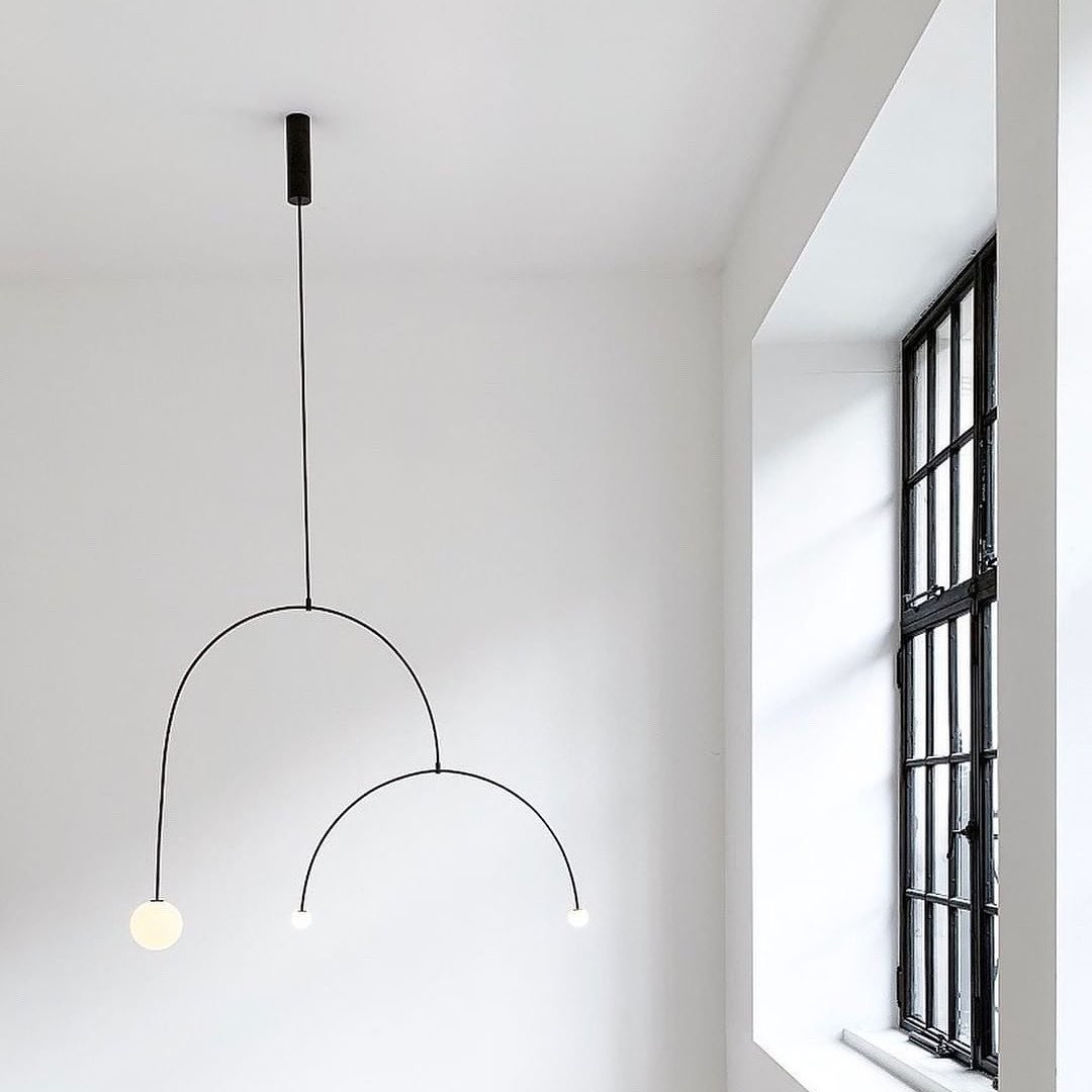 Chandelier Light | Ceiling Lamp with Mobile Arc Design