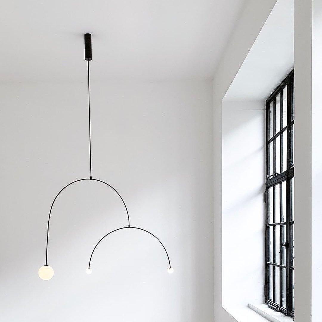 Chandelier Light | Ceiling Lamp with Mobile Arc Design