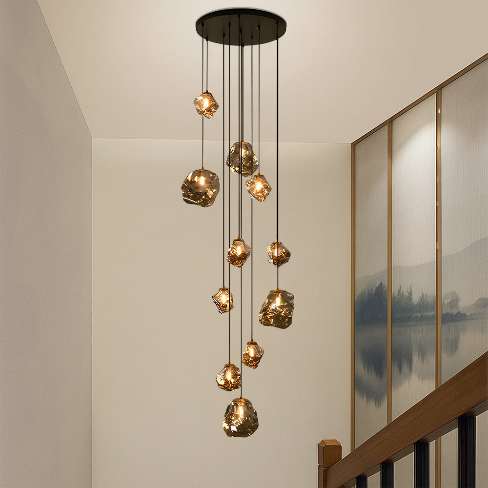 Staircase Chandelier | Long Spiral LED Pendant Light