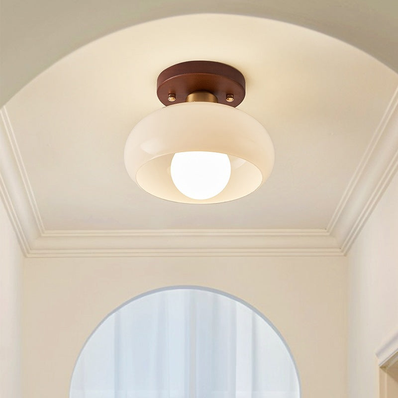 French Bauhaus Ceiling Lights | Minimalist Round Fixture