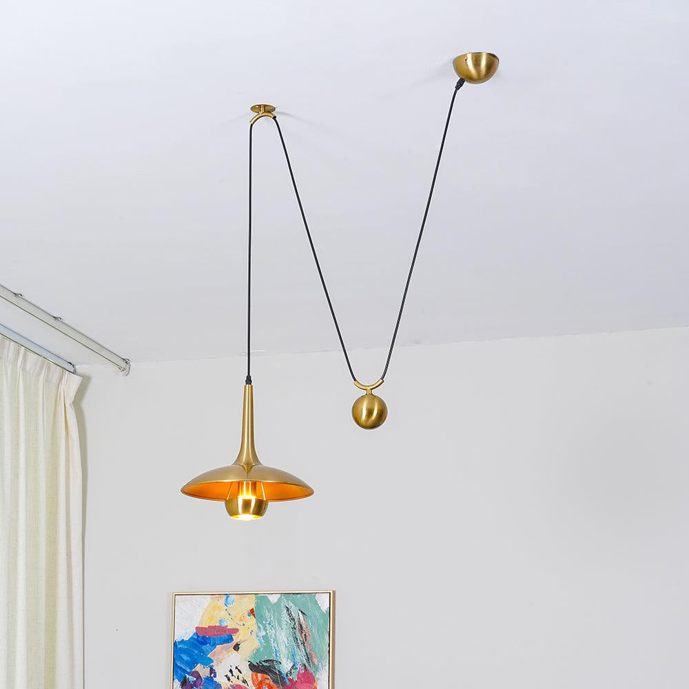 Pendant Light | Adjustable Counterweight Pulley