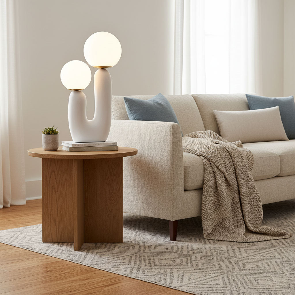 Table Lamp | Double Globe Table Light