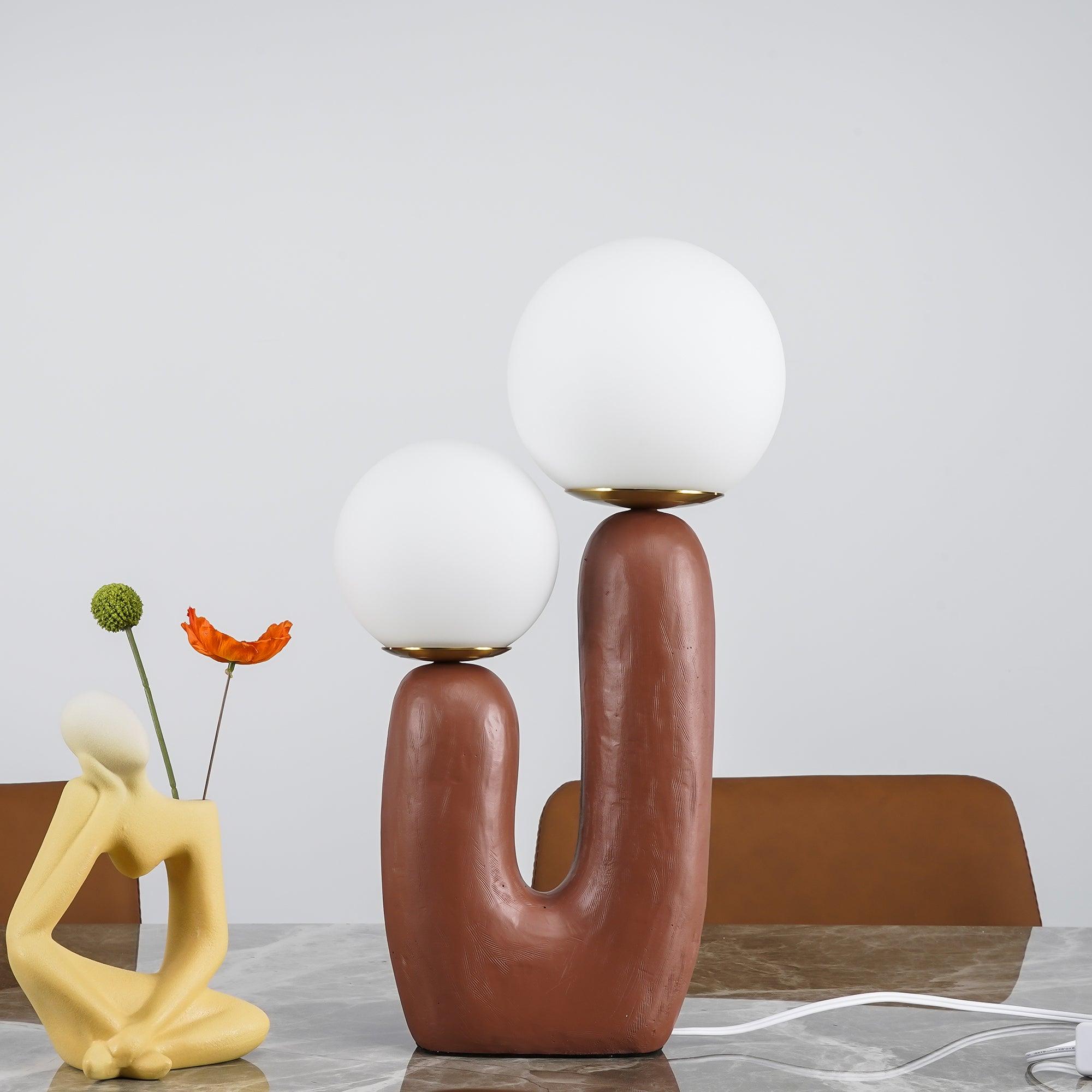 Table Lamp | Double Globe Table Light