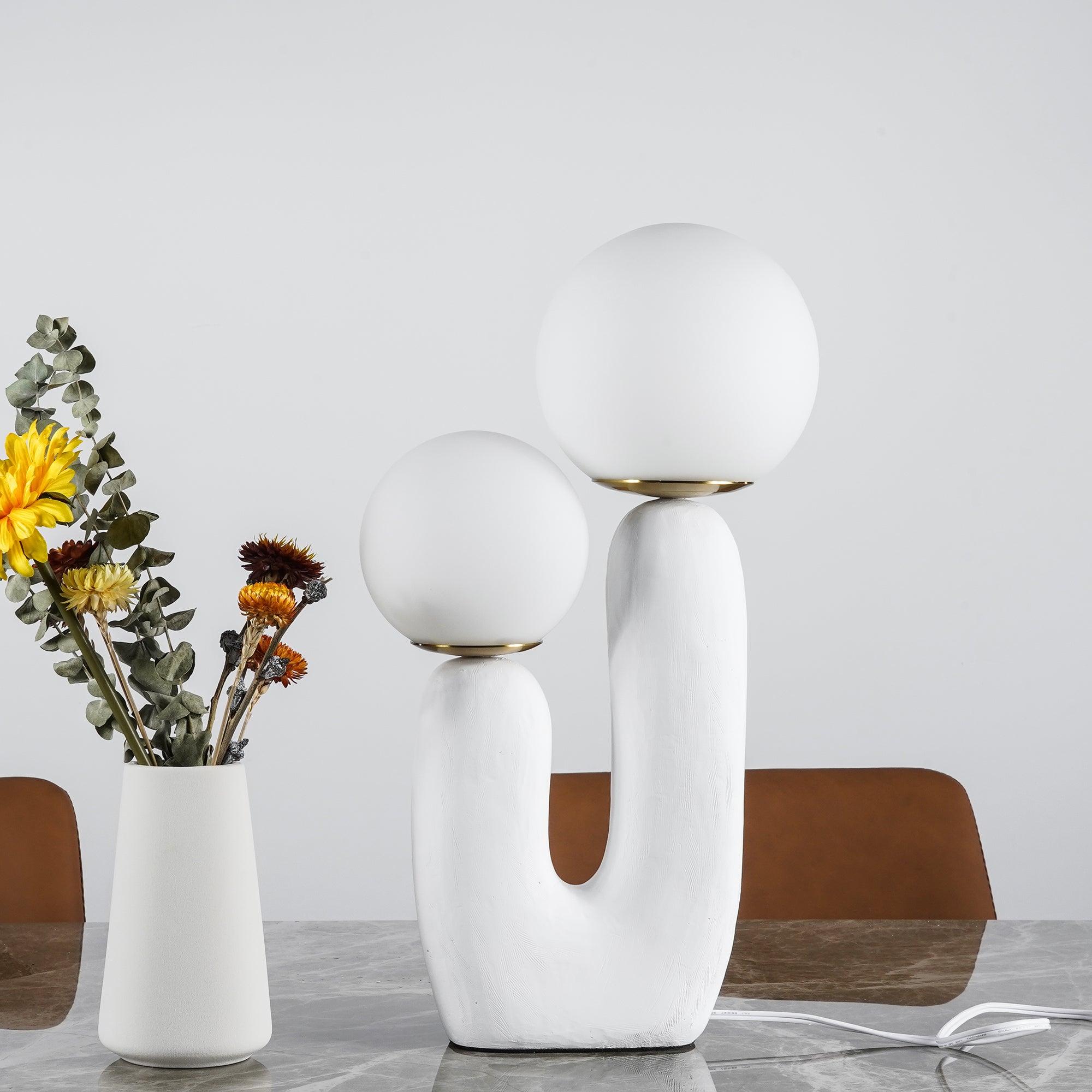 Table Lamp | Double Globe Table Light