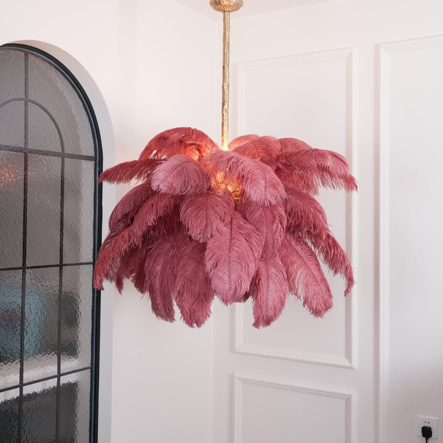 Feather Design Chandelier | Cloud-Shape Hanging Light