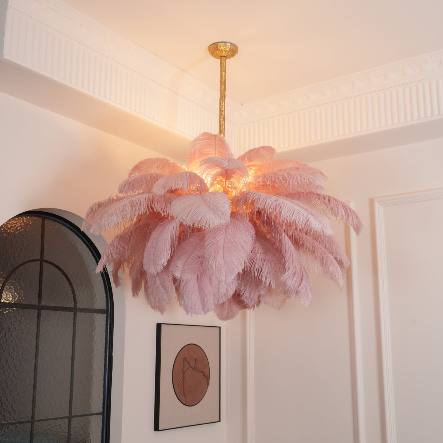 Feather Design Chandelier | Cloud-Shape Hanging Light