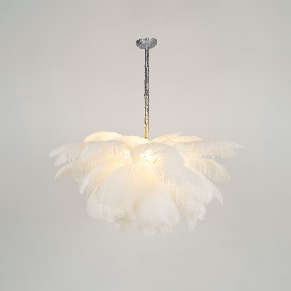 Feather Design Chandelier | Cloud-Shape Hanging Light