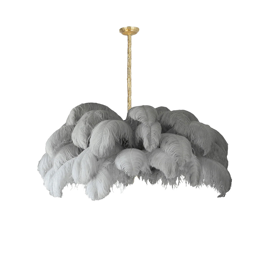 Feather Design Chandelier | Cloud-Shape Hanging Light