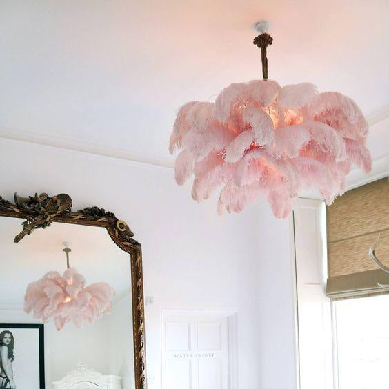 Feather Design Chandelier | Cloud-Shape Hanging Light