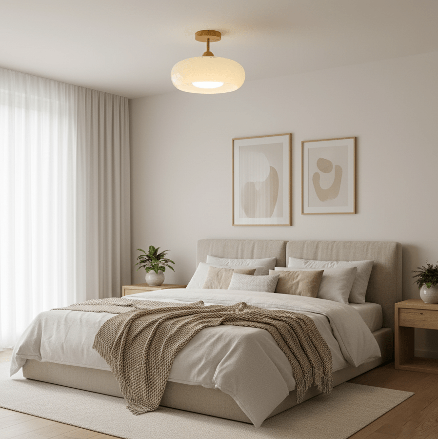 Ceiling Lights | Vintage  Bauhaus Round Dome