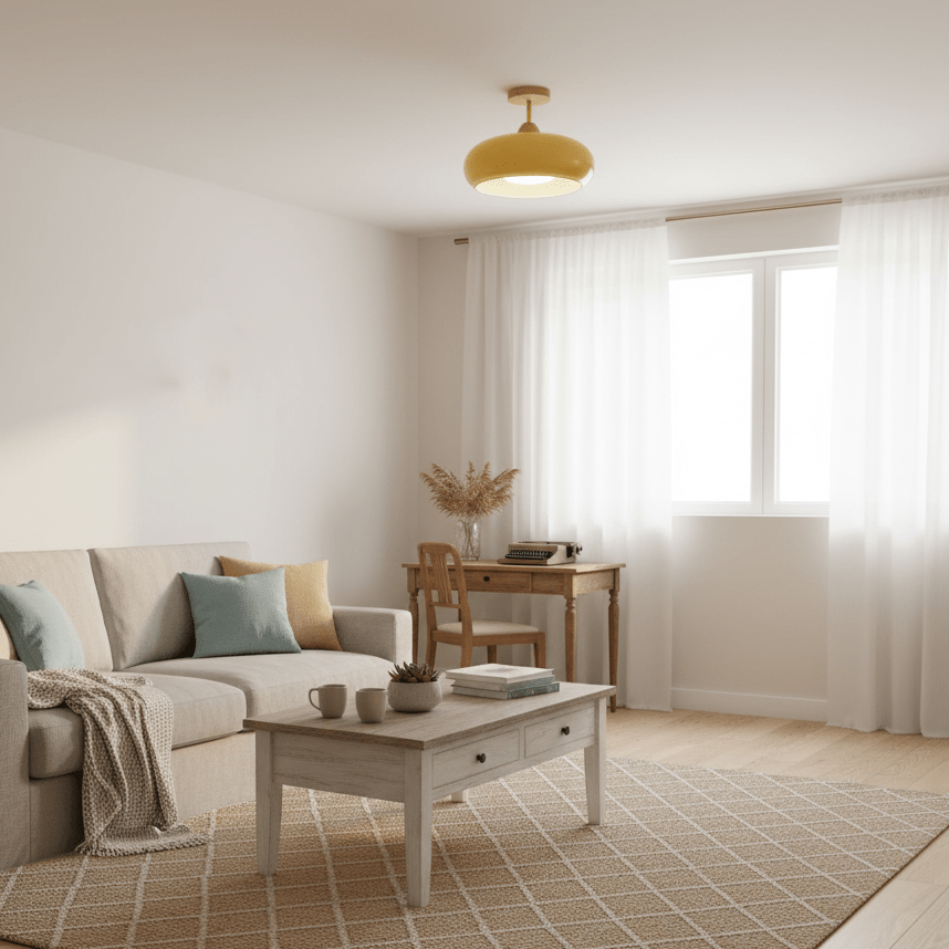 Ceiling Lights | Vintage  Bauhaus Round Dome