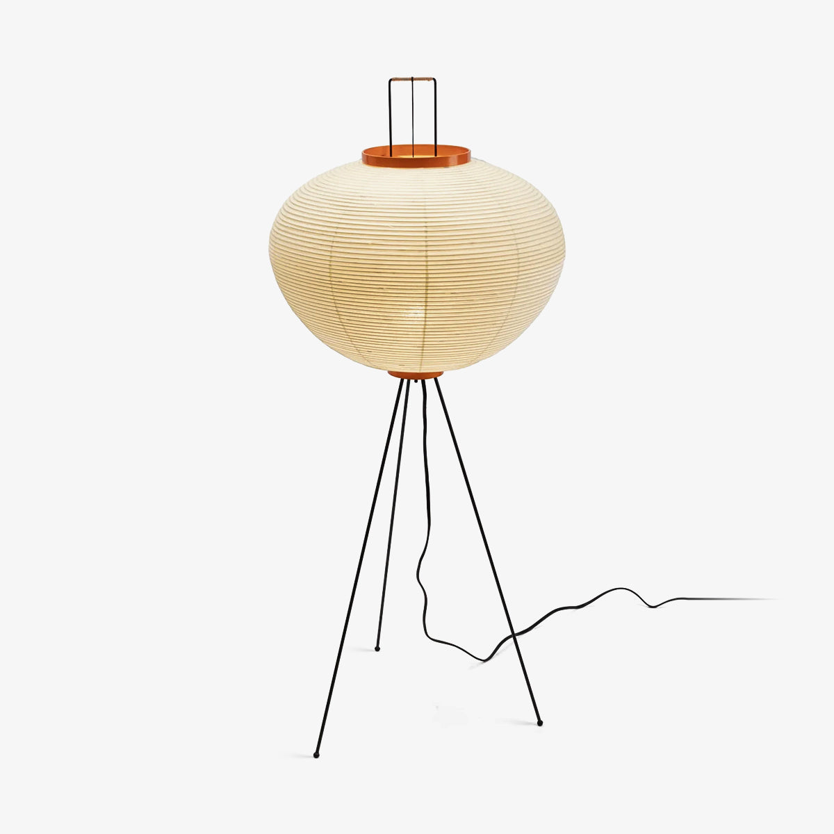 Floor Lamp | Tripod Lighting Fixture with Paper Shade